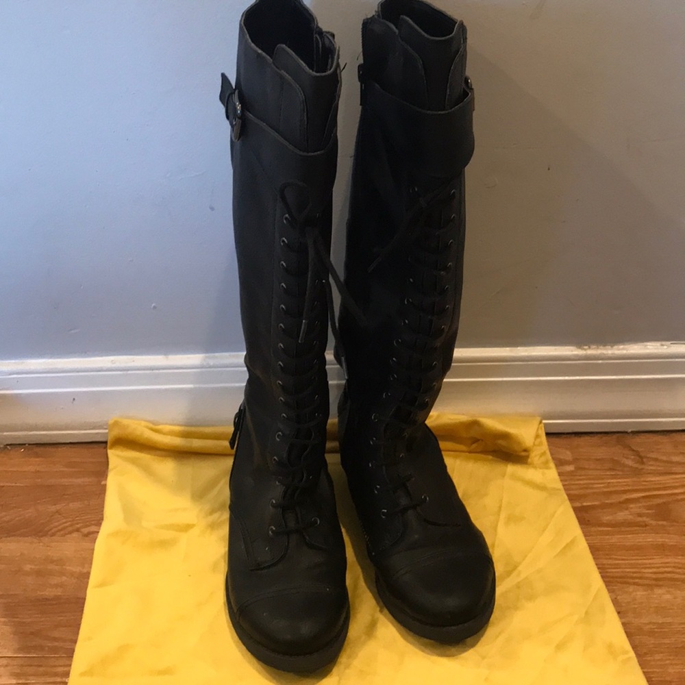 Black high boots